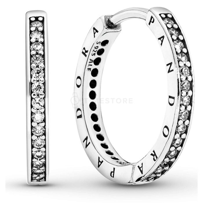 Náušnice Pandora Signature 290558CZ