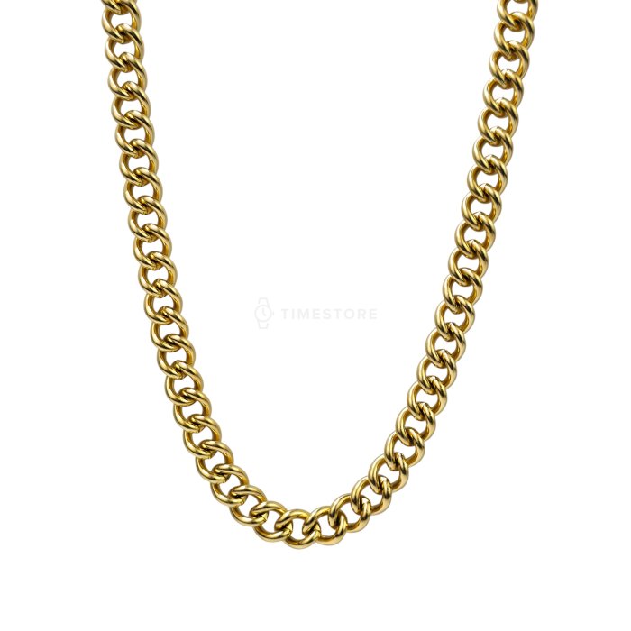 Retiazka v zlatej farbe z chirurgickej ocele s klasickým zapínaním TS-CN-0007