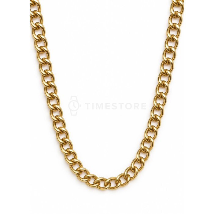 Retiazka v zlatej farbe z chirurgickej ocele s klasickým zapínaním TS-CN-0008