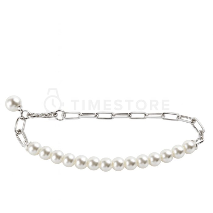 Strieborný náramok s perlami TS-BR-0074