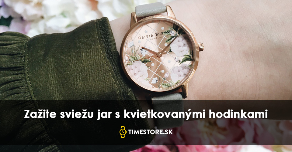 Dolaďte sa k jari s kvietkovanými hodinkami